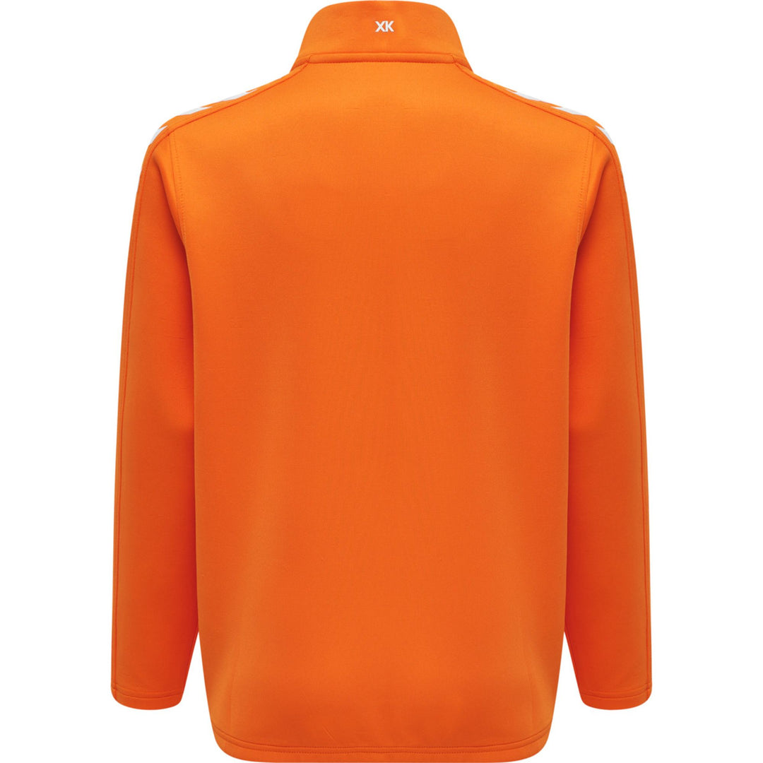 Hummel Hmlcore Xk Half Zip Poly Sweat Kids - orange tiger