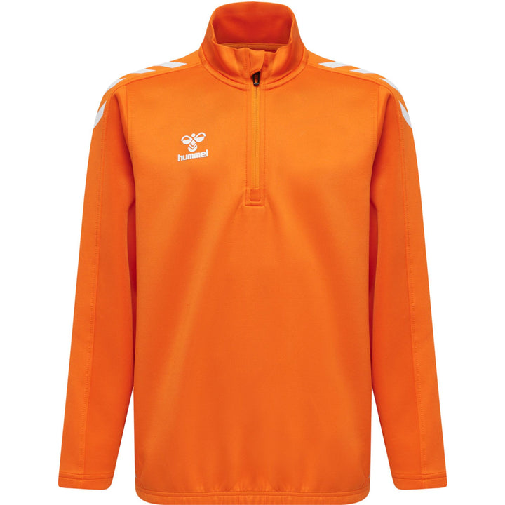 Hummel Hmlcore Xk Half Zip Poly Sweat Kids - orange tiger