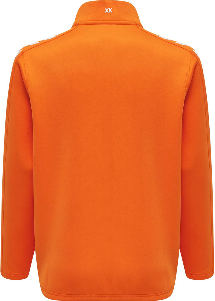 Hummel Hmlcore Xk Half Zip Poly Sweat Kids - orange tiger