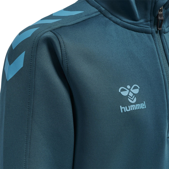 Hummel Hmlcore Xk Half Zip Poly Sweat Kids - blue coral