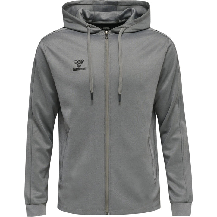 Hummel Hmlcore Xk Poly Zip Hood Sweat - grey melange