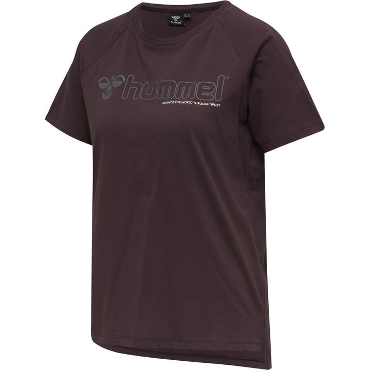 Hummel hmlZENIA T-SHIRT S/S - FUDGE