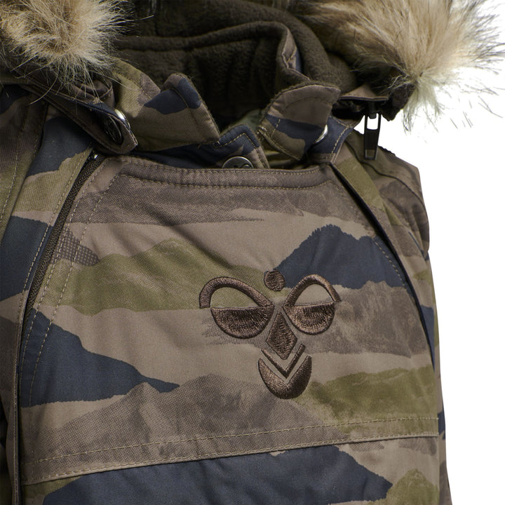 Hummel hmlMOON SNOWSUIT - CHOCOLATE CHIP/AFTER DARK