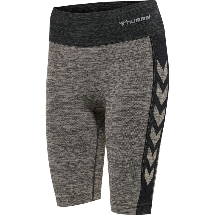 Hummel Hmlclea Seamless Cycling Shorts - chateau gray/black melange