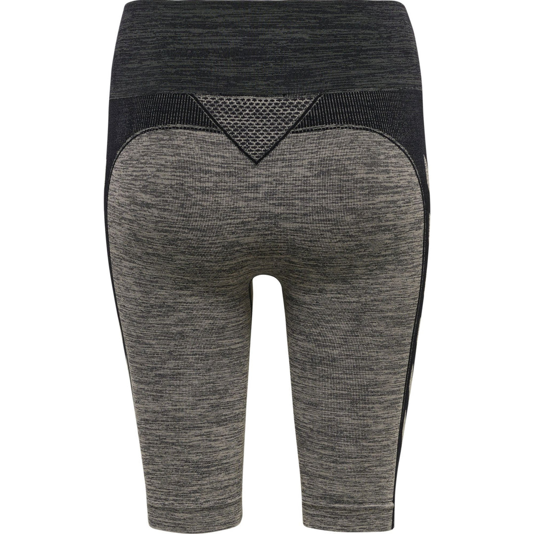 Hummel Hmlclea Seamless Cycling Shorts - chateau gray/black melange