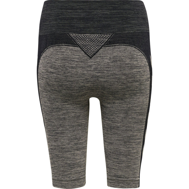 Hummel Hmlclea Seamless Cycling Shorts - chateau gray/black melange