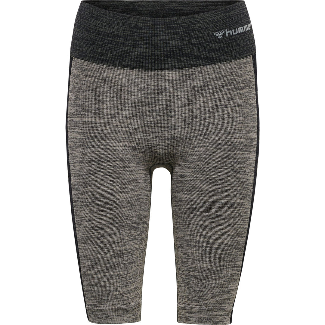 Hummel Hmlclea Seamless Cycling Shorts - chateau gray/black melange
