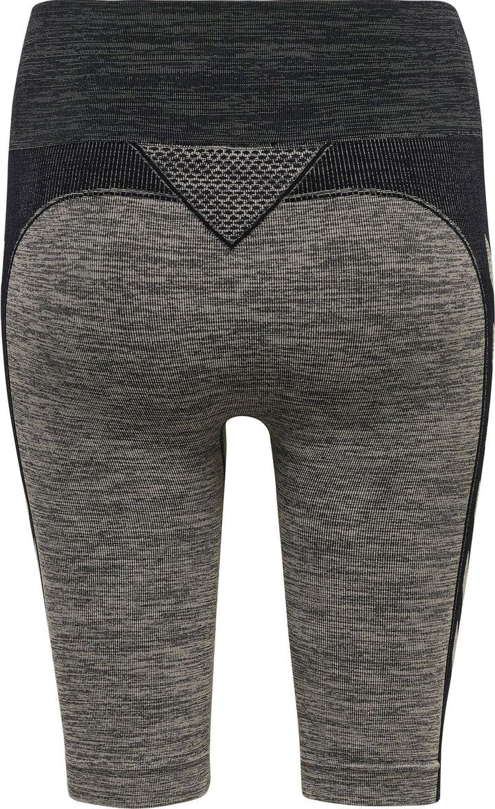 Hummel Hmlclea Seamless Cycling Shorts - chateau gray/black melange