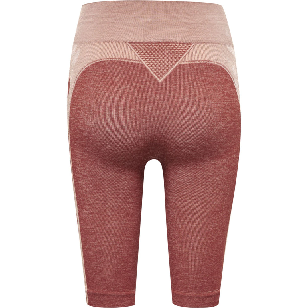 Hummel Hmlclea Seamless Cycling Shorts - withered rose/rose tan melange