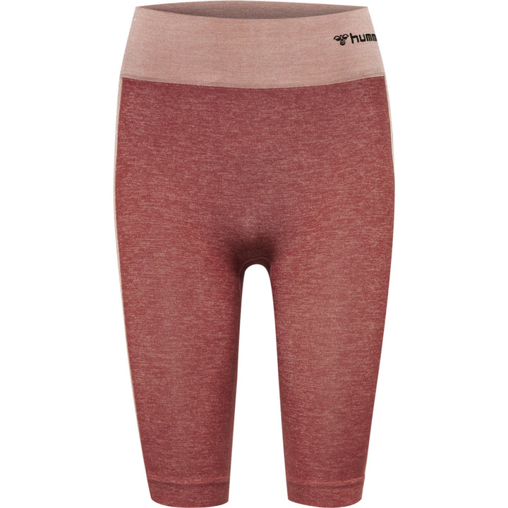 Hummel Hmlclea Seamless Cycling Shorts - withered rose/rose tan melange