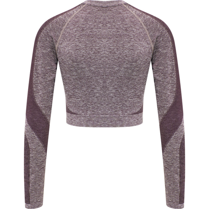 Hummel hmlKADY SEAMLESS T-SHIRT L/S - FUDGE MELANGE