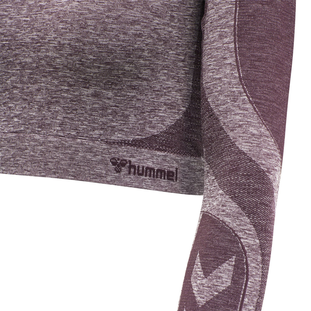 Hummel hmlKADY SEAMLESS T-SHIRT L/S - FUDGE MELANGE