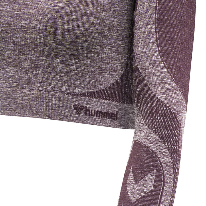 Hummel hmlKADY SEAMLESS T-SHIRT L/S - FUDGE MELANGE
