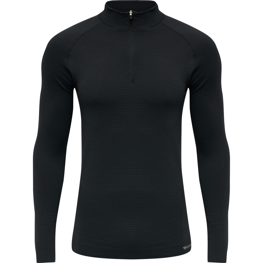 Hummel Hmlstroke Seamless Half Zip - black