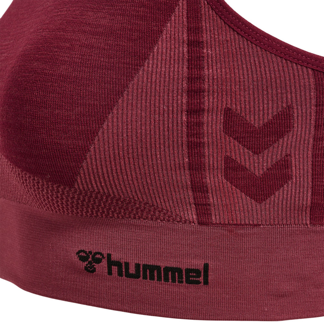 Hummel Hmlclea Seamless Sports Top - cabernet/apple butter melange