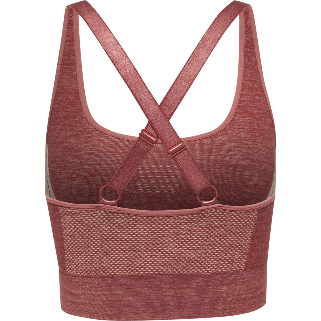 Hummel Hmlclea Seamless Sports Top - withered rose/rose tan melange