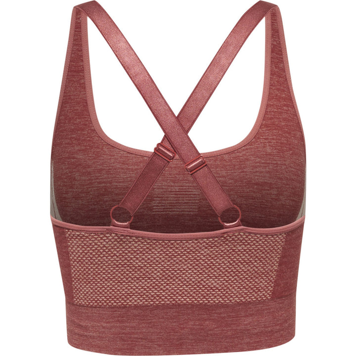 Hummel Hmlclea Seamless Sports Top - withered rose/rose tan melange