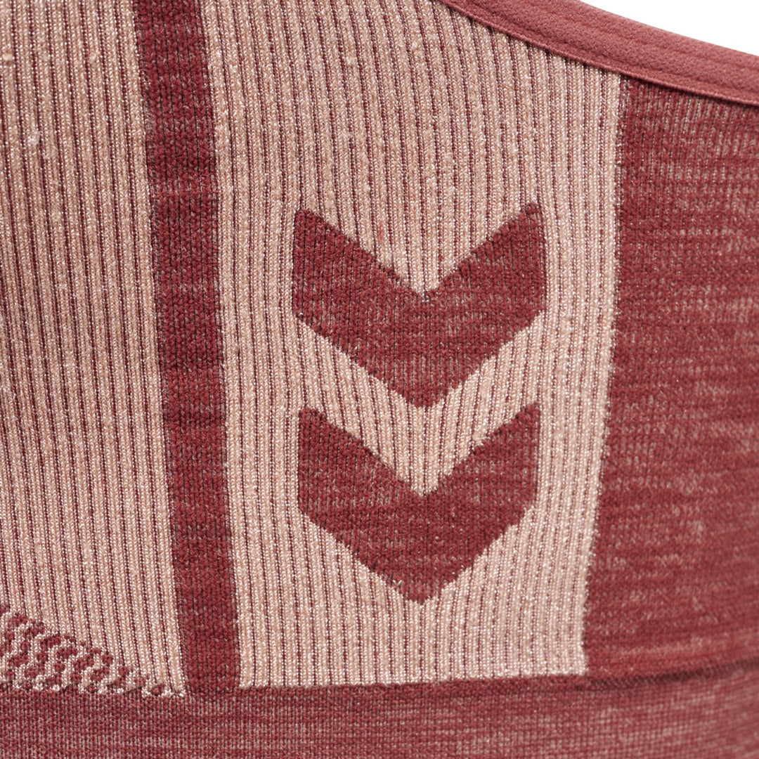 Hummel Hmlclea Seamless Sports Top - withered rose/rose tan melange