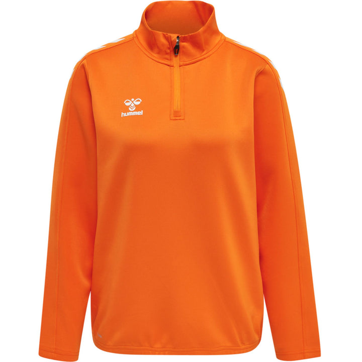 Hummel Hmlcore Xk Half Zip Sweat Woman - orange tiger
