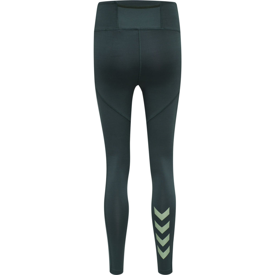 Hummel hmlNORMA HIGH WAIST TIGHTS - DARKEST SPRUCE