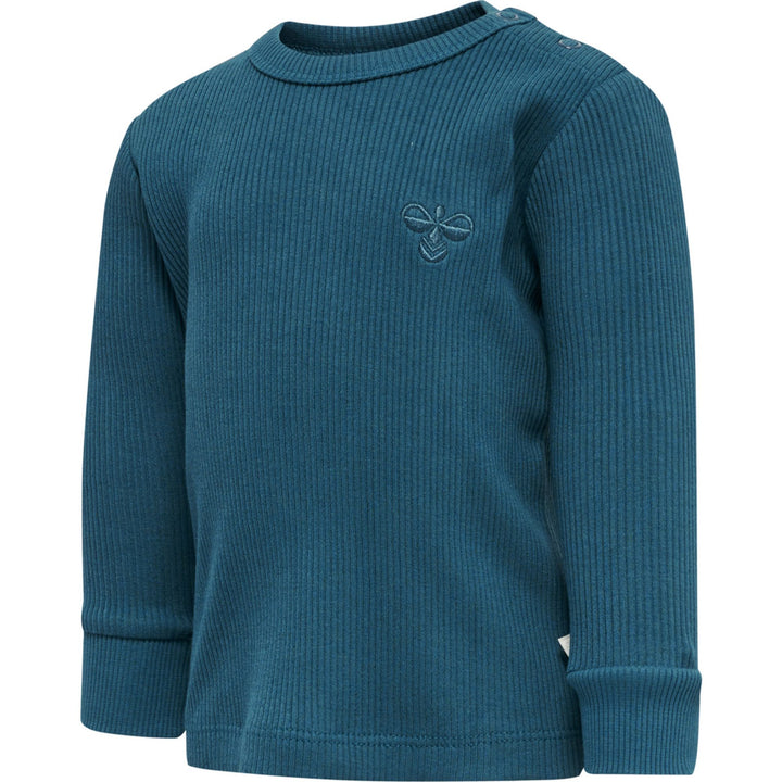 Hummel hmlSAMI T-SHIRT L/S - BLUE CORAL - 56 - blue coral