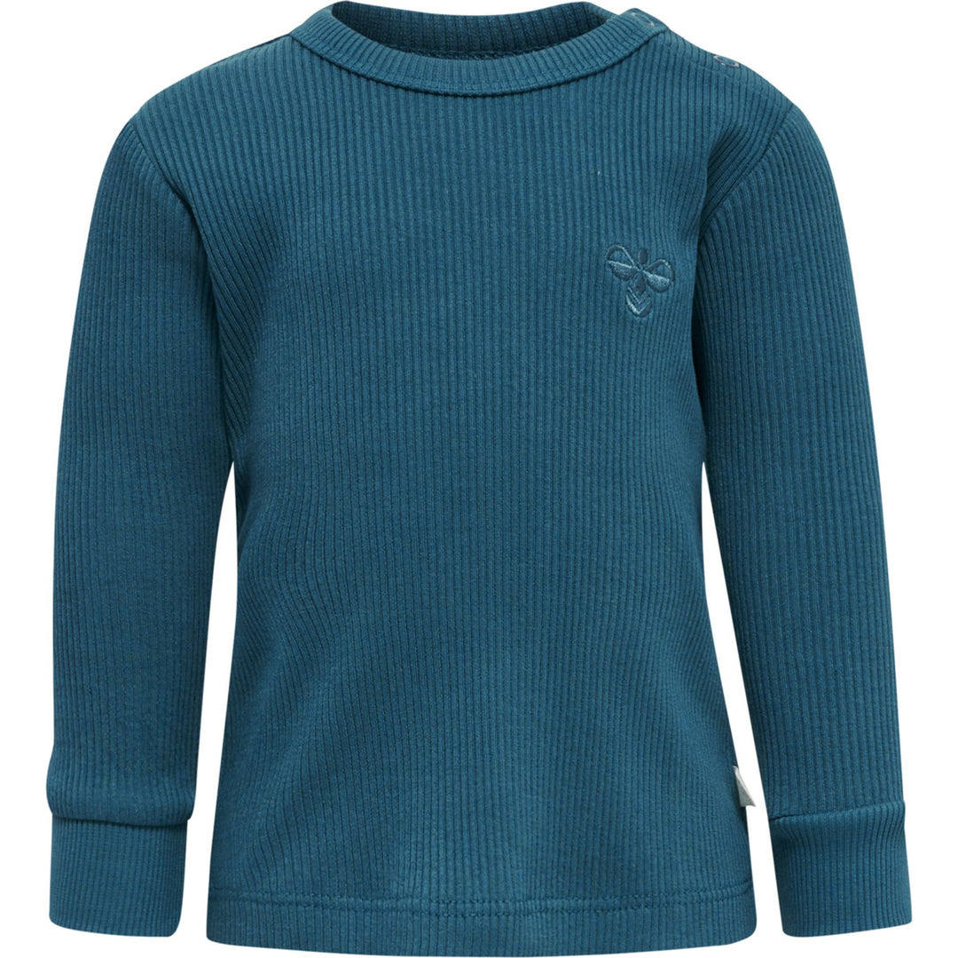 Hummel hmlSAMI T-SHIRT L/S - BLUE CORAL - 56 - blue coral
