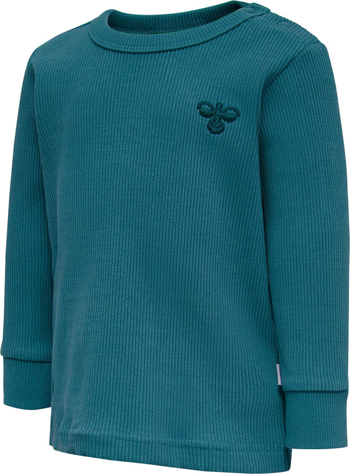 Hummel hmlSAMI T-SHIRT L/S - BLUE CORAL - 56 - blue coral