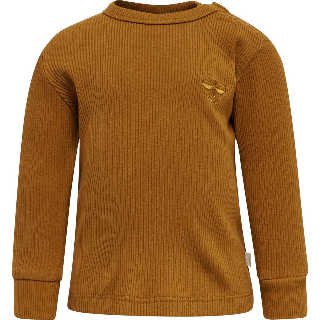 Hummel hmlSAMI T-SHIRT L/S - GLAZED GINGER - 56 - glazed ginger