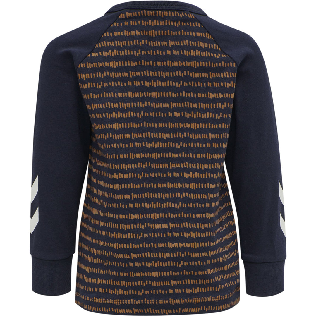 Hummel hmlBUSTER T-SHIRT L/S - black iris