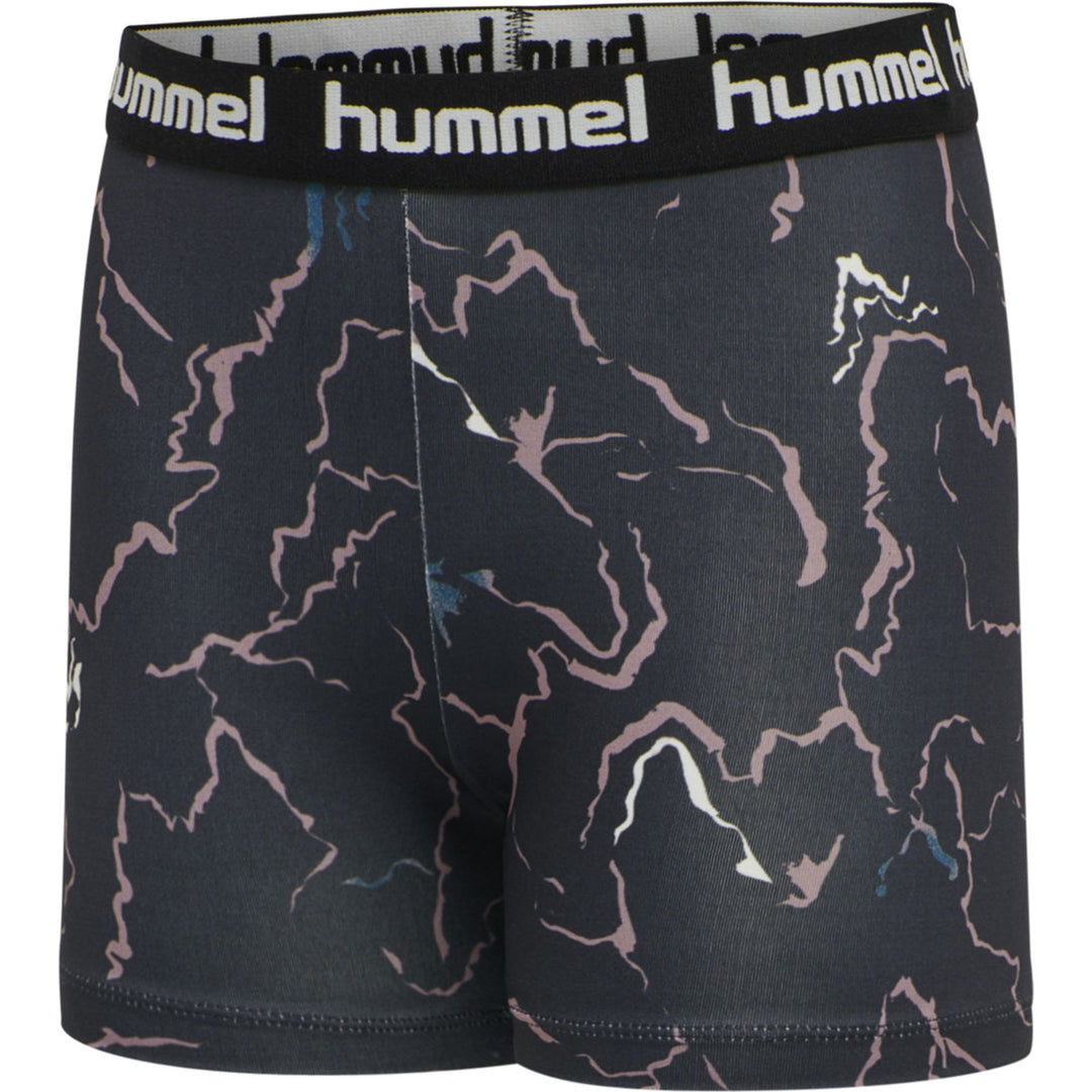 Hummel hmlMIMMI TIGHT SHORTS - CAVIAR/TWILIGHT MAUVE
