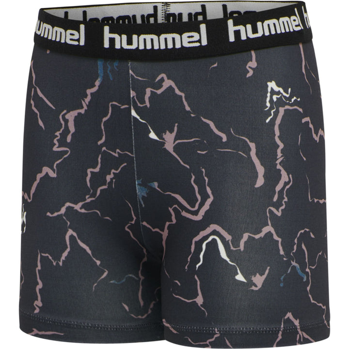 Hummel hmlMIMMI TIGHT SHORTS - CAVIAR/TWILIGHT MAUVE