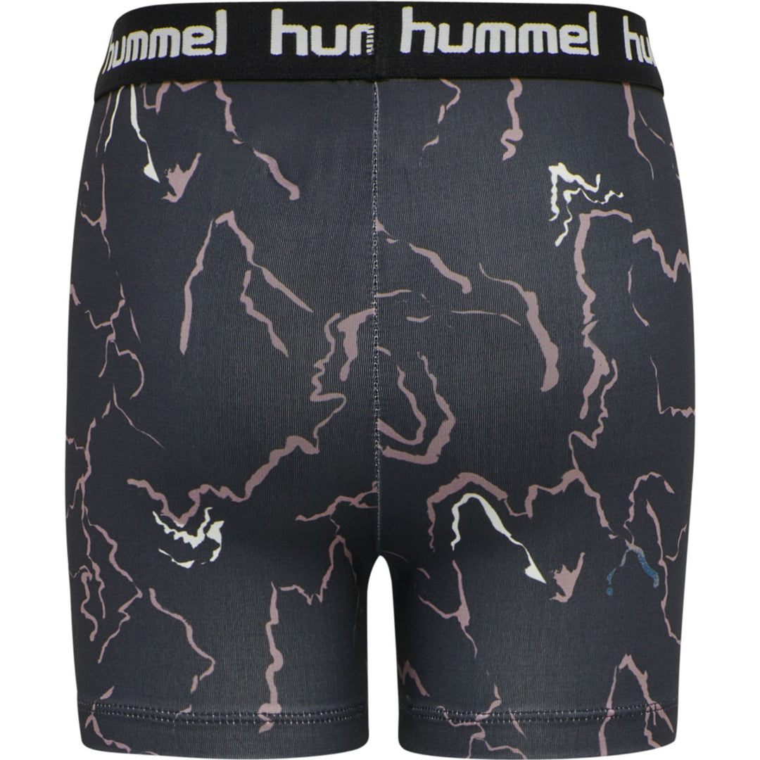 Hummel hmlMIMMI TIGHT SHORTS - CAVIAR/TWILIGHT MAUVE