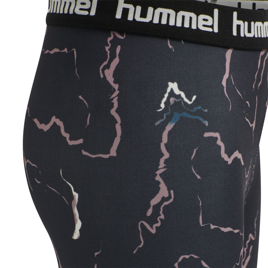 Hummel hmlMIMMI TIGHT SHORTS - CAVIAR/TWILIGHT MAUVE