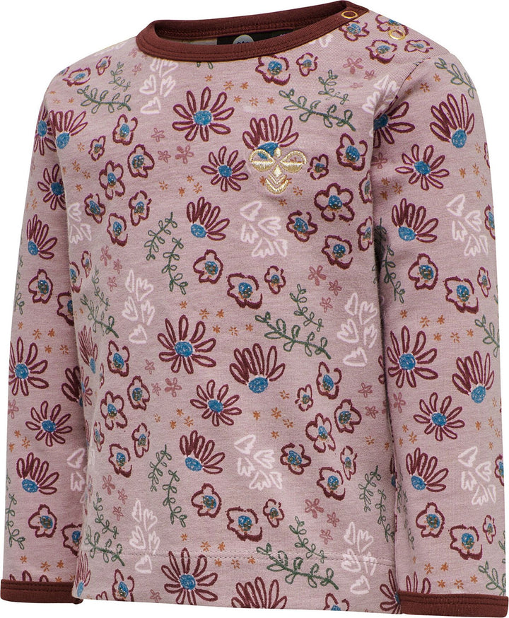 Hummel hmlCRAYON T-SHIRT L/S - WOODROSE