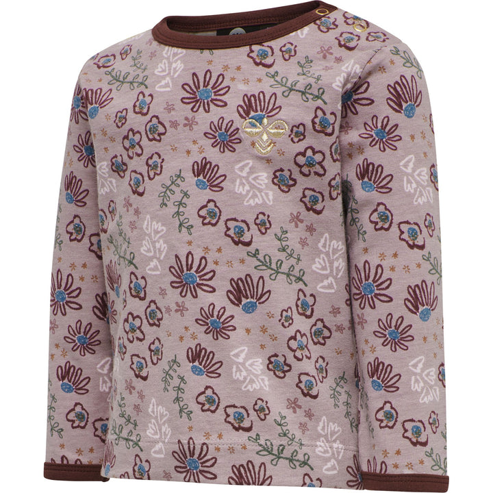 Hummel hmlCRAYON T-SHIRT L/S - WOODROSE