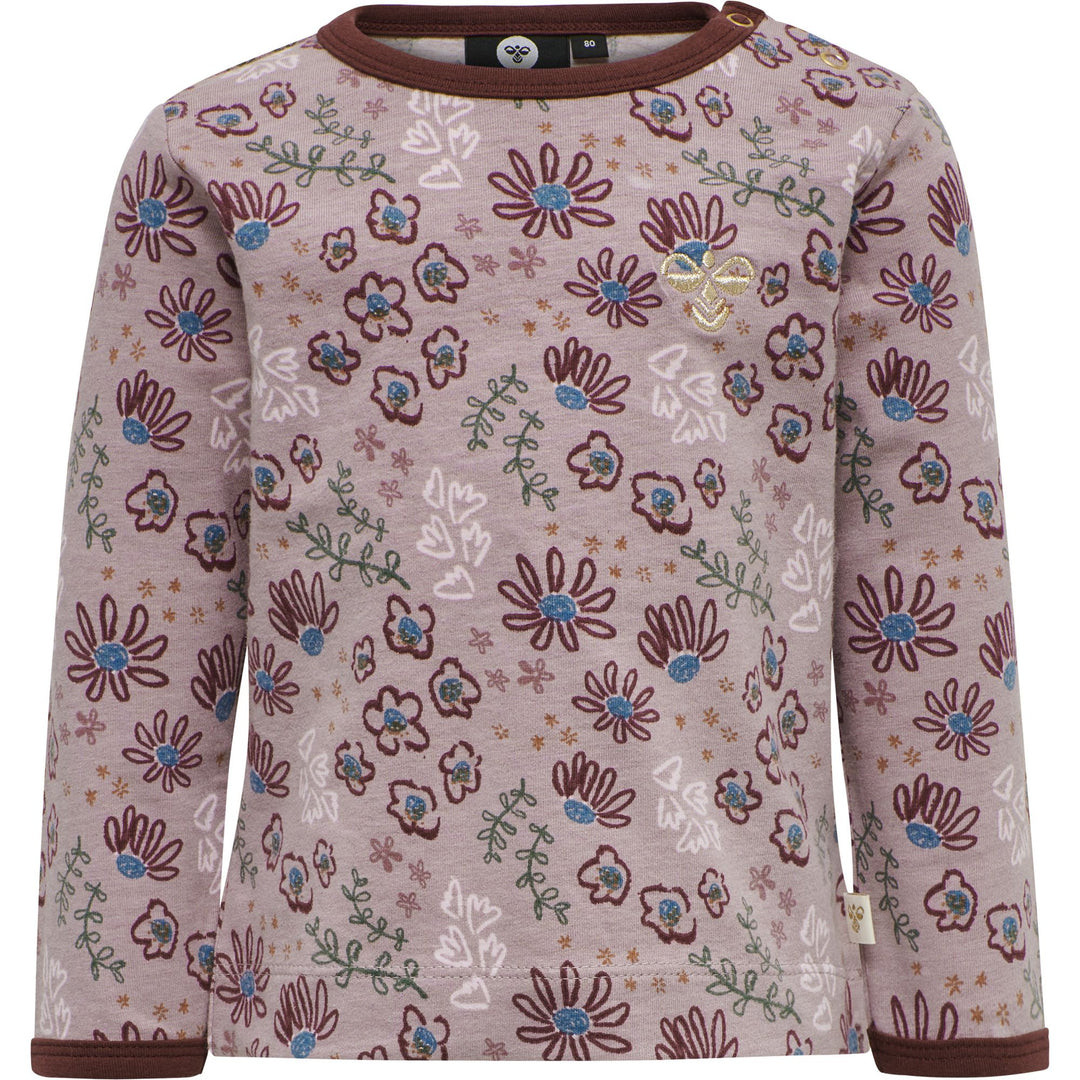 Hummel hmlCRAYON T-SHIRT L/S - WOODROSE