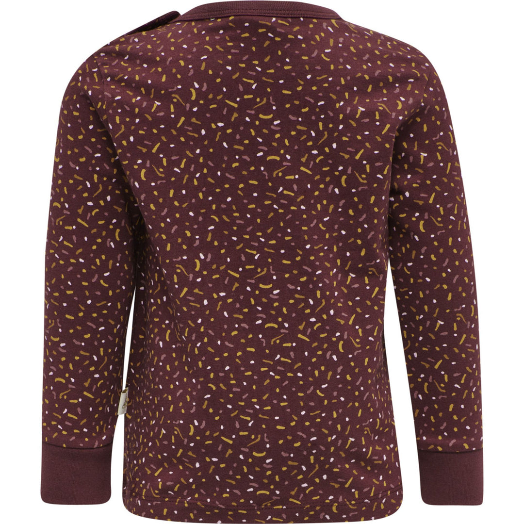 Hummel hmlSPRINKLE T-SHIRT L/S - CHOCOLATE TRUFFLE