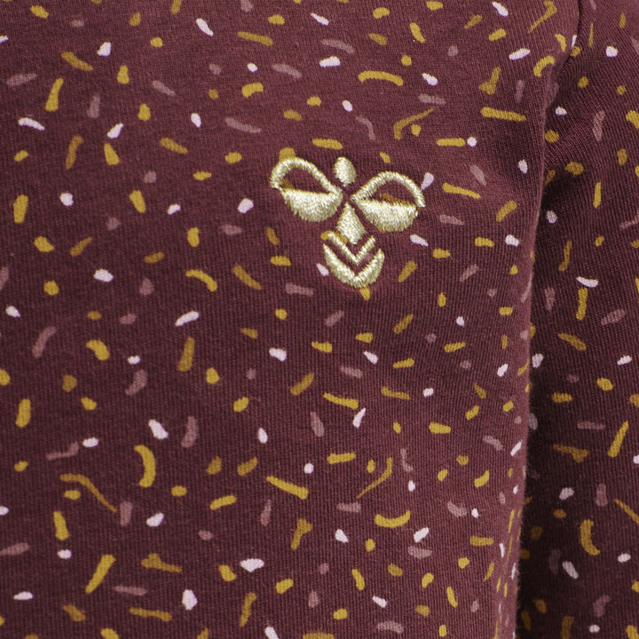 Hummel hmlSPRINKLE T-SHIRT L/S - CHOCOLATE TRUFFLE