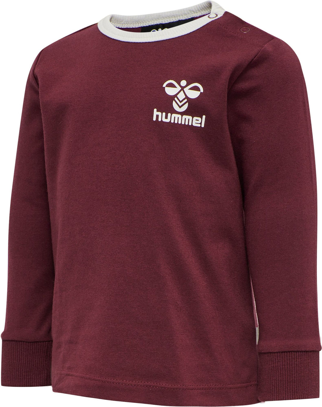 Hummel hmlMAUILINO T-SHIRT L/S - CHOCOLATE TRUFFLE