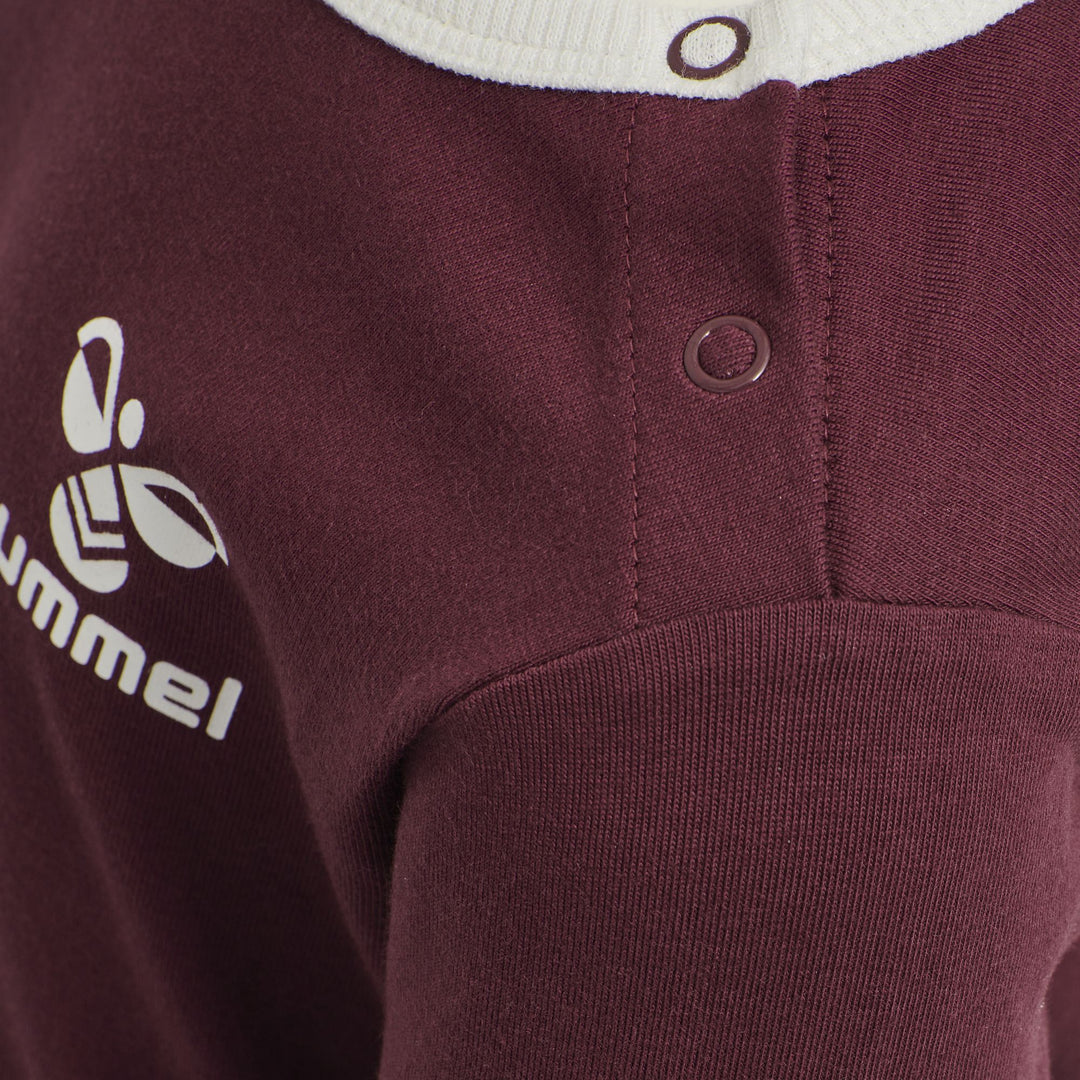 Hummel hmlMAUILINO T-SHIRT L/S - CHOCOLATE TRUFFLE