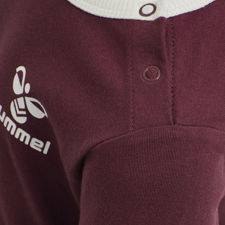 Hummel hmlMAUILINO T-SHIRT L/S - CHOCOLATE TRUFFLE