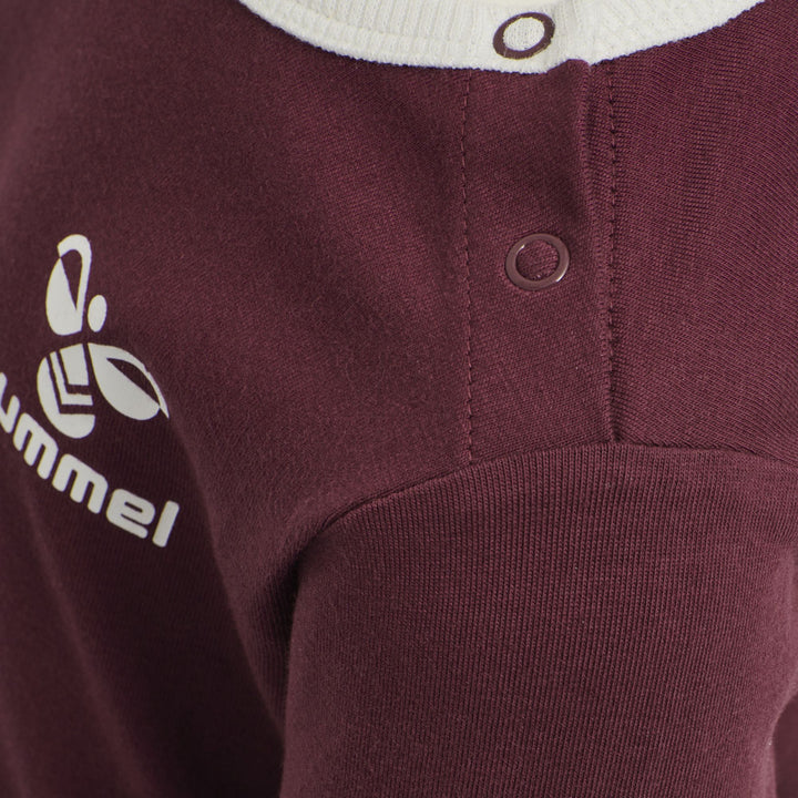 Hummel hmlMAUILINO T-SHIRT L/S - CHOCOLATE TRUFFLE