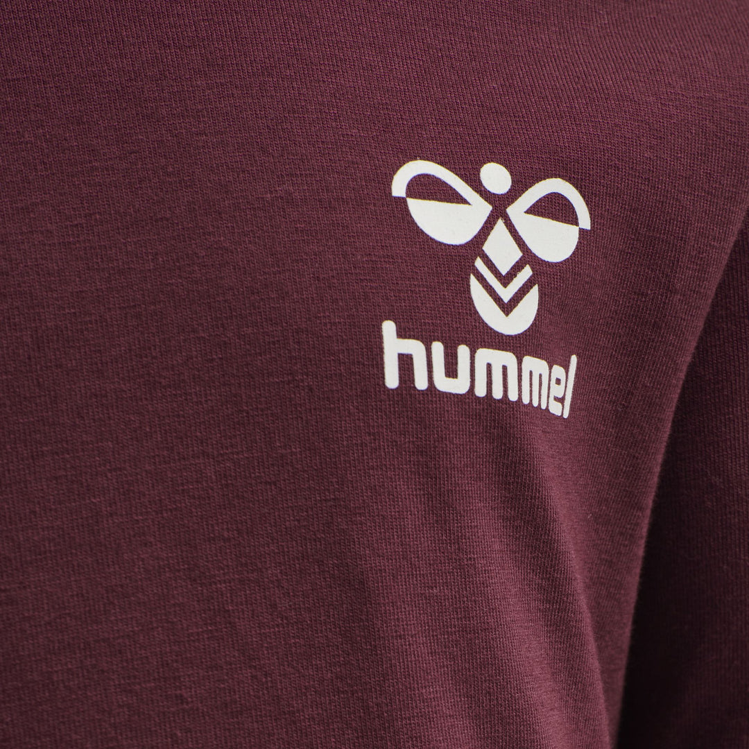 Hummel hmlMAUILINO T-SHIRT L/S - CHOCOLATE TRUFFLE