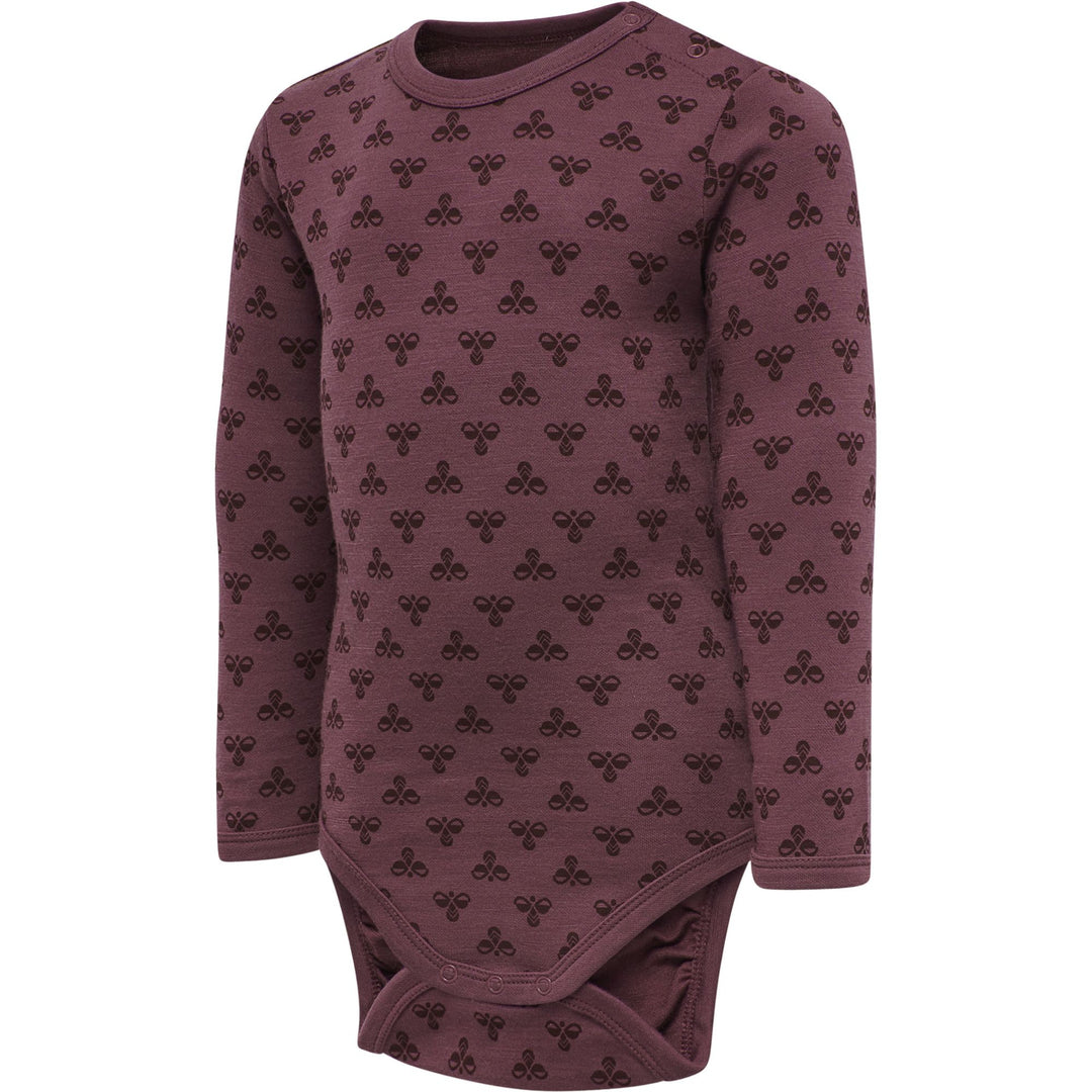 Hummel Hmlbambo Body L/S - roan rouge