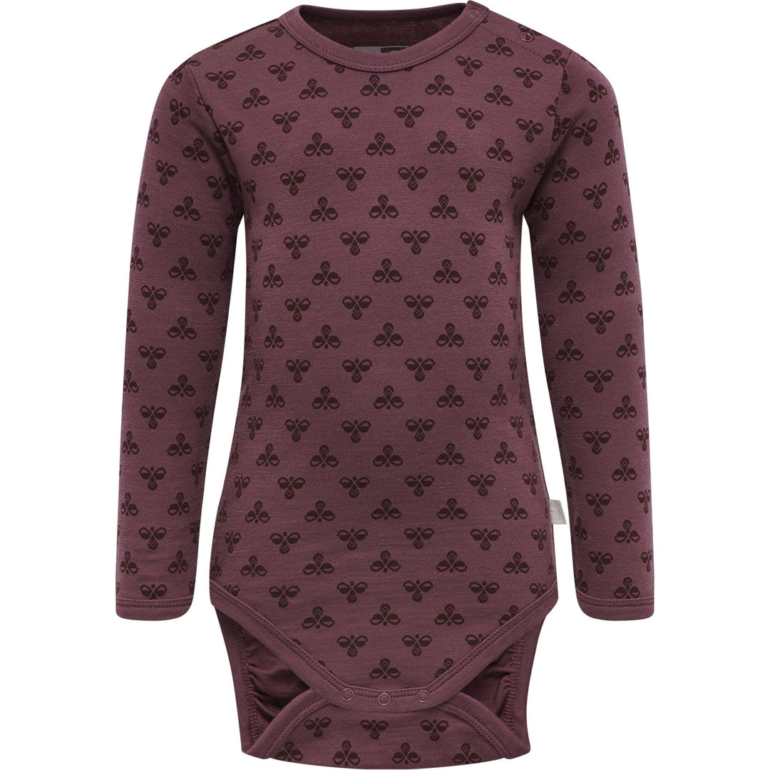 Hummel Hmlbambo Body L/S - roan rouge