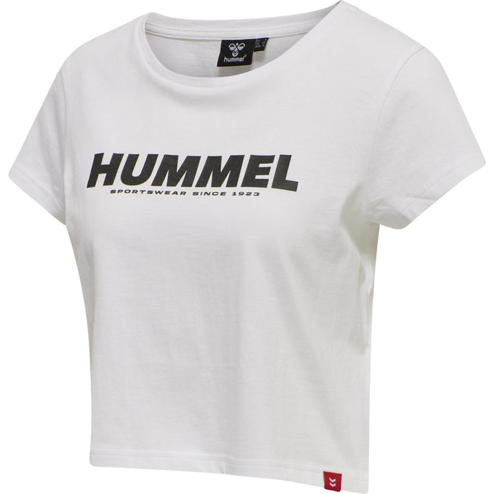 Hummel Hmllegacy Woman Cropped T-Shirt - white/black