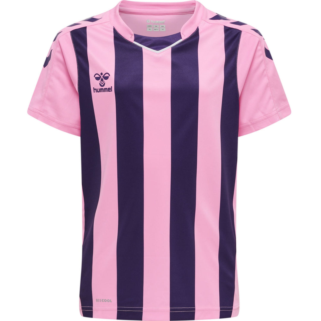 Hummel Hmlcore Xk Striped Jersey Kids S/S - cotton candy/acai