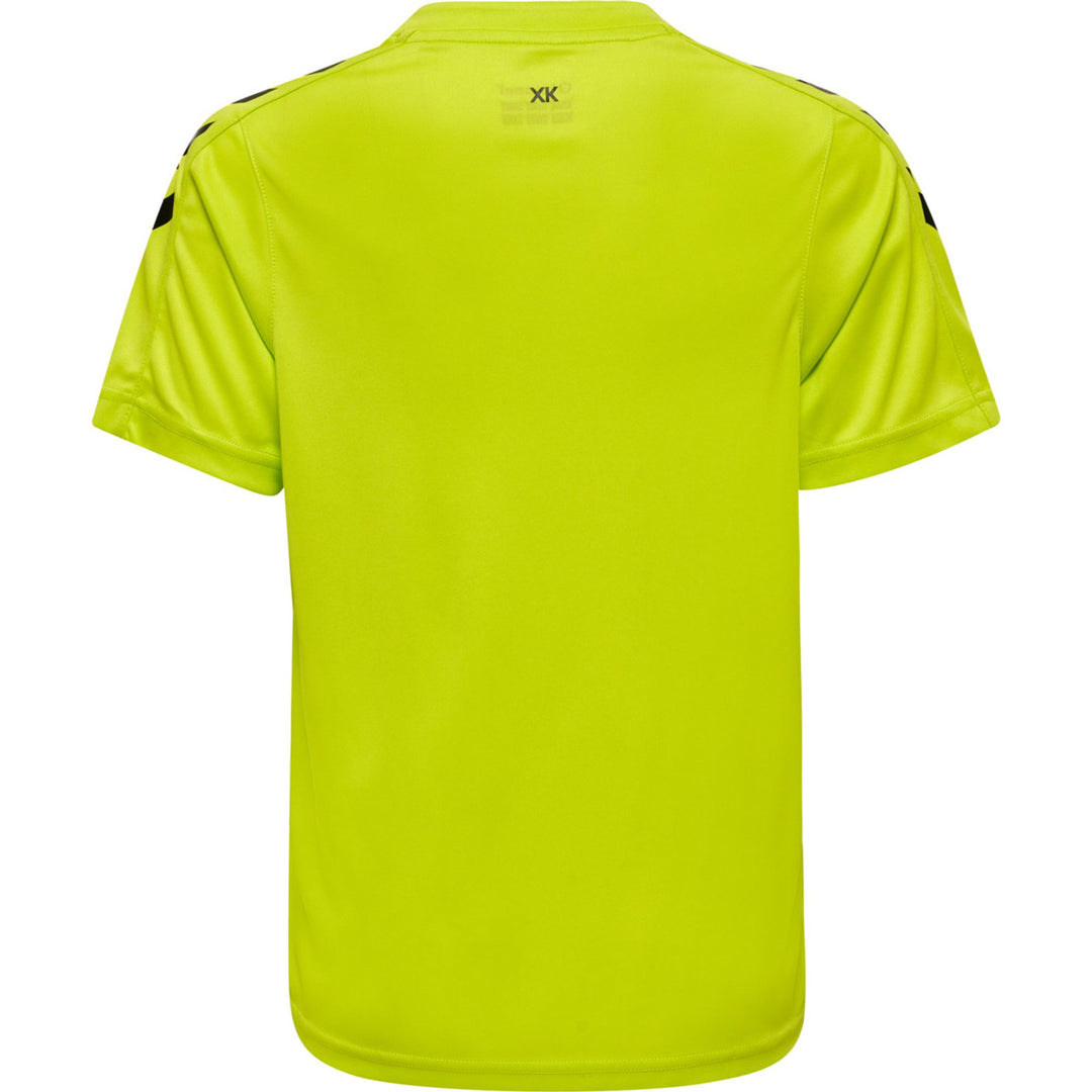 Hummel Hmlcore Xk Striped Jersey Kids S/S - lime popsicle/black