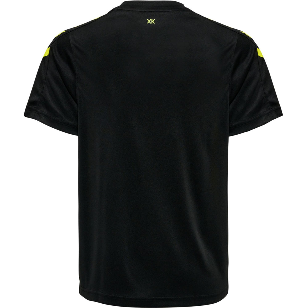 Hummel Hmlcore Xk Striped Jersey Kids S/S - black/blazing yellow