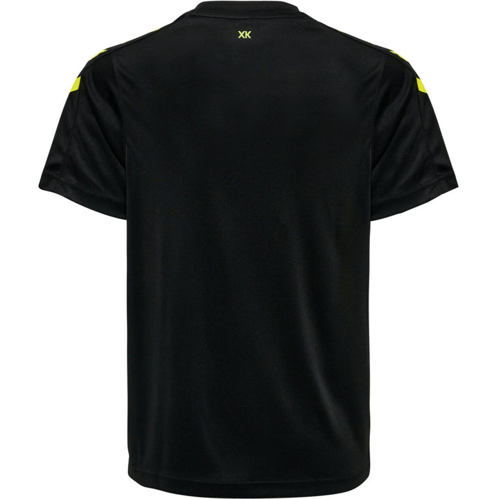 Hummel Hmlcore Xk Striped Jersey Kids S/S - black/blazing yellow